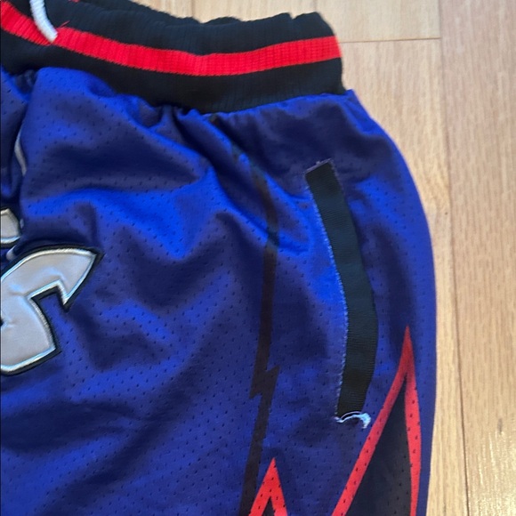 Just Don Raptors Blue and Black Athletic Shorts - Picture 3 of 3
